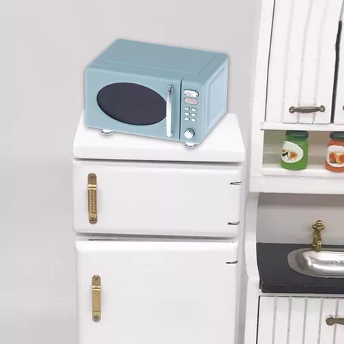 Mini modelo de horno de microondas, mini horno de microondas portátil en  miniatura exquisito hermoso vívido delicado para decoraciones de casa de  muñecas ANGGREK Otros