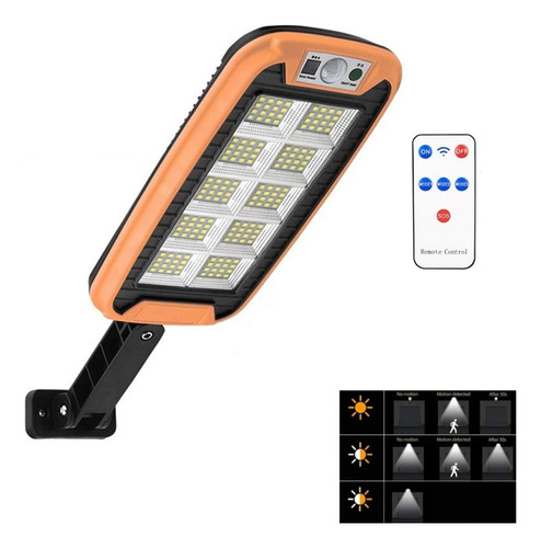 Luz De Calle Solar Con Control Remoto Con Sensor De Movimien