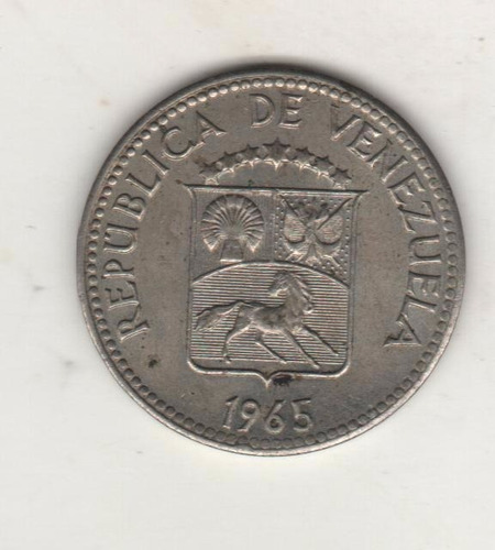 Venezuela Moneda De 5 Céntimos Año 1965 Km Y#38.2 - Exc.