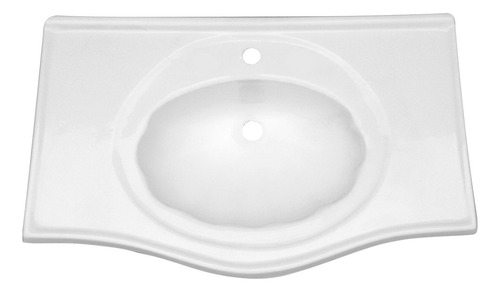 Bacha 80 Cm Vanitory Fibra Reforzada Marmolina Baño Pileta