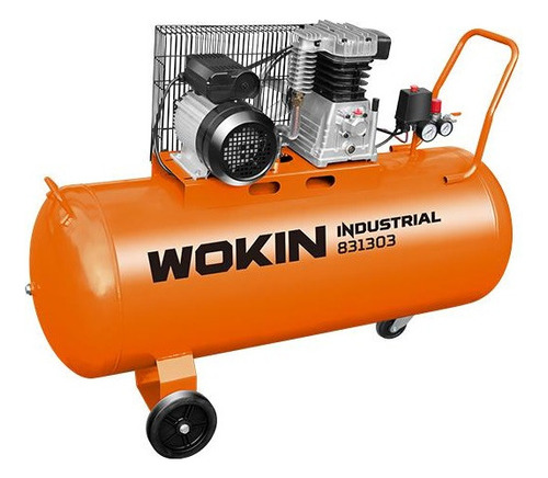 Compresor De Aire Monofasico 100lts 3hp 2200w Wokin P G 