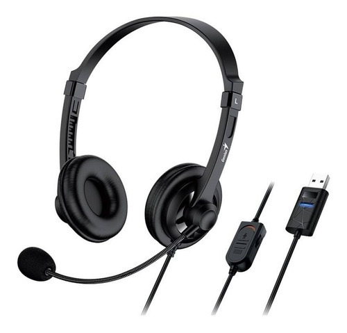 Genius Auricular Con Microfono Hs-230u Usb Digital Ppct