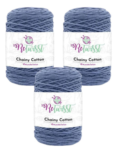 Pack 3 Chainy Cotton Hilo De Macrame 750 Mts | Retwisst®