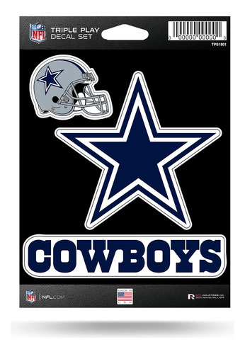 Conjunto De Tres Calcomanías Del Dallas Cowboys De La ...
