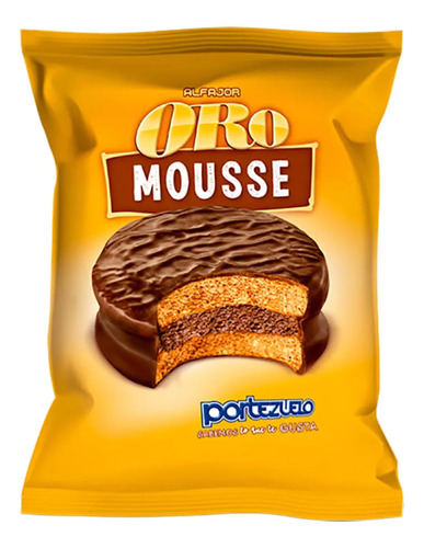 Alfajor Portezuelo Oro Mousse X18 Unidades Suchina Sa 