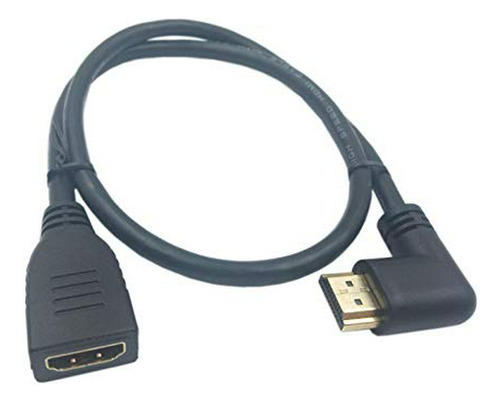 Cable Hdmi 2.0 90º 1ft Haokiang