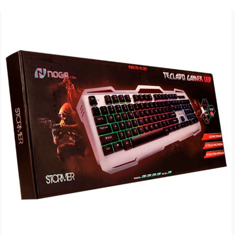 Teclado Gamer Retroiluminado Estructura Metal Noga Nkb-k10