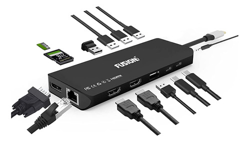 Estación De Acoplamiento Para Computadora Portátil Usb C 14 