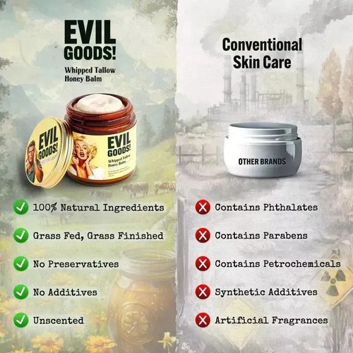 Lov Mra Evil Goods Bálsamo De Sebo De Res Y Miel De