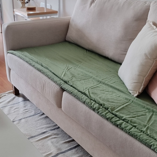 Pillow Manta Protector Cubre Asiento Sillon Tusor 3 Cuerpos