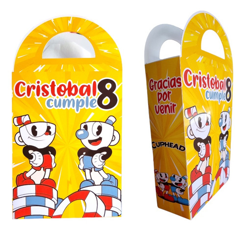 Bolsa Para Dulces O Sorpresa Cuphead Personalizada X6u