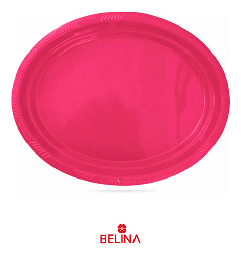 Bandeja Plástica Ovalada Fucsia 5pcs