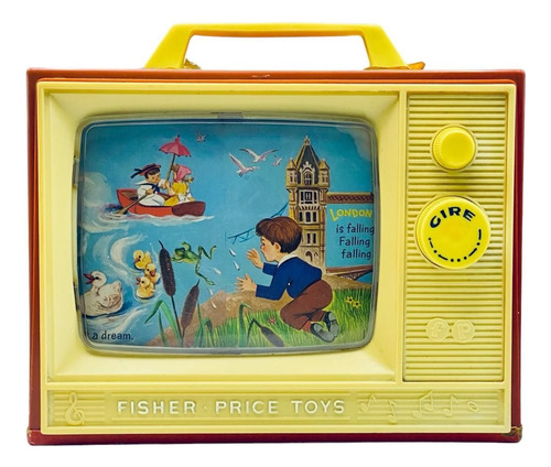 Tv Fisher Price Juguete Vintage Funcionando (Usado)