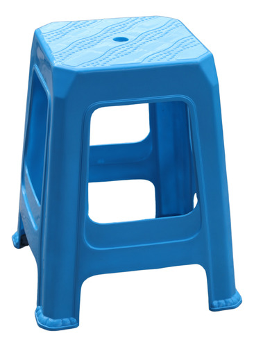 Banco De Plástico 10 Piezas Reforzado Uso Rudo Negocio Plastico Azul Claro