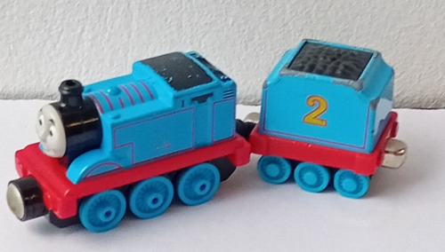 Tren Thomas Friends Locomotora Y Vagón Metal Edward (Usado)