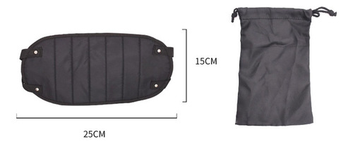 Hamaca Para Pies De Avión, Plegable, Ajustable, Negro