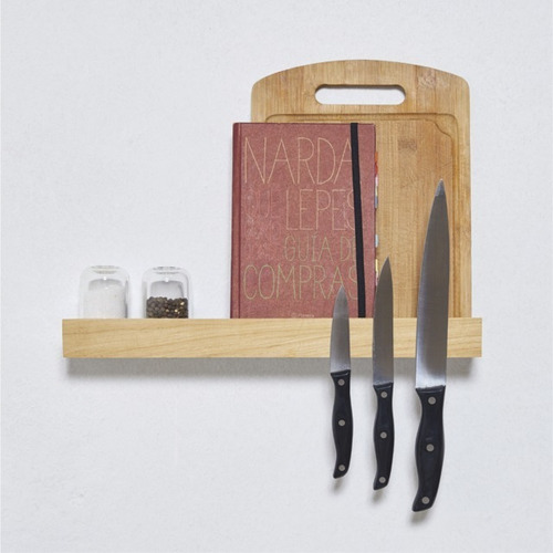 Imagen 9 de 10 de Estante Metal Para Cocina Con Frente Imantado De Madera