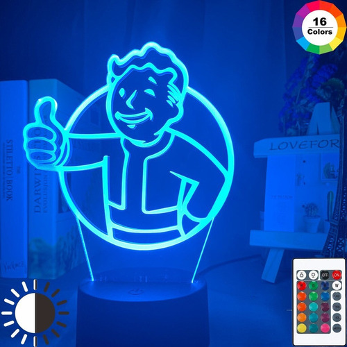 Juego Fallout Shelter Luz De Noche Led Para Niños Niño