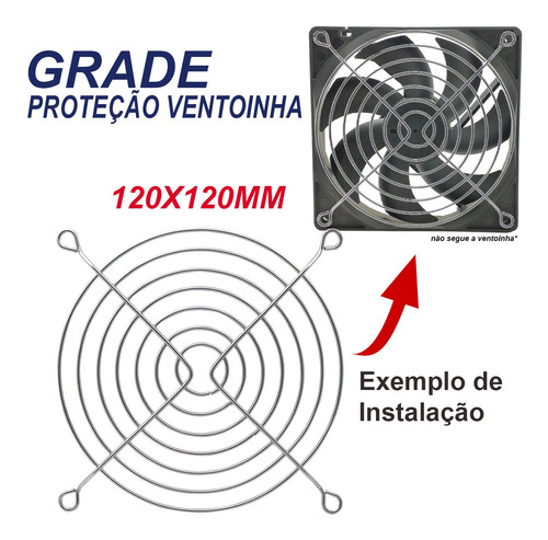 16pcs Grade Tela Metalica Para Cooler Ventuinha 120mm