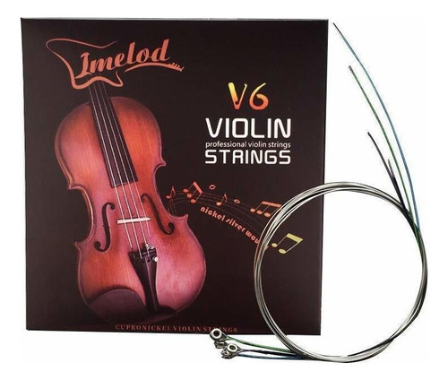 Imelod Cuerdas Para Violín (2 Unidades G-d-a-e) Violín Cu