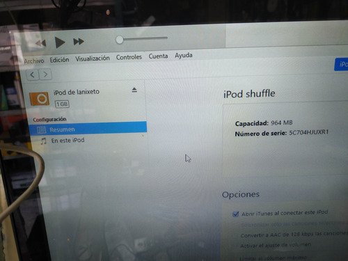 Ipod Shuffle Pack 2 Pzas Para Reparar Verde (Usado)