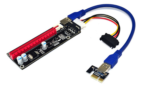 Adaptador De Tarjeta Elevadora Usb3.0 Pci E 1x A 16x Sata