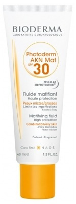 Imagen 1 de 1 de Protector solar Bioderma Photoderm FPS 30 AKN Mat en crema de 40 mL