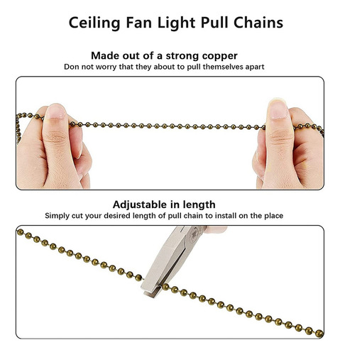 .. Juego De 8 Cadenas De Tracción For Ventilador De Techo,