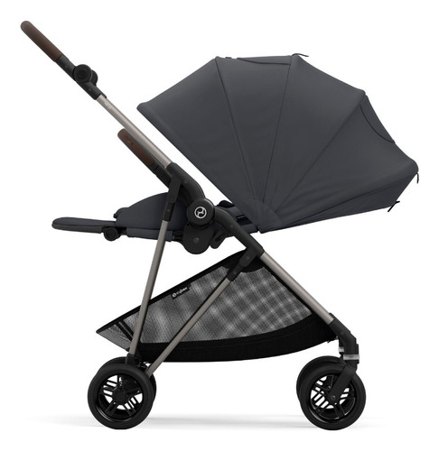 Carriola Cybex Melio Color Gris oscuro Chasis Negro