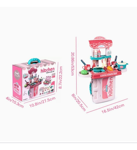 Imagen 6 de 7 de Juego De Cocina Para Niñas