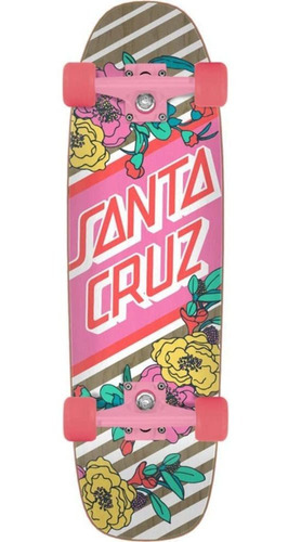 Patineta, Skatebboards Es Santa Cruz Skateboard Cruiser Flor