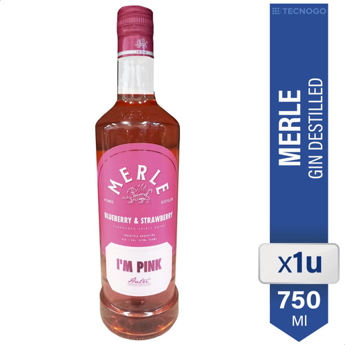 Gin Merle Pink Destilled Blueberry & Strawberry  - 01almacen