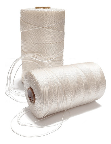 Fio Torcido Cordonel Nylon Grilon 210/012 Branco 200g -9un