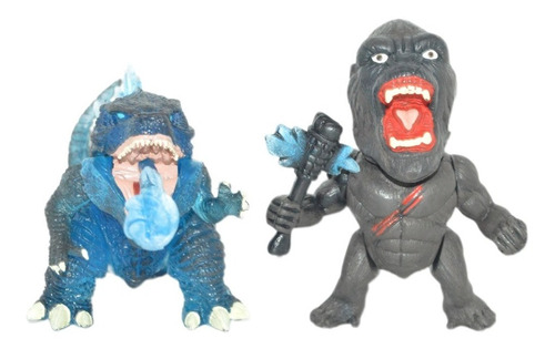 Dos Figuras Juguete Godzila Vs King Kong