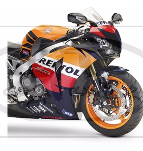 Adesivo Tipo Moto Gp Cbr Repsol 1000rr Proteção Anti Uv