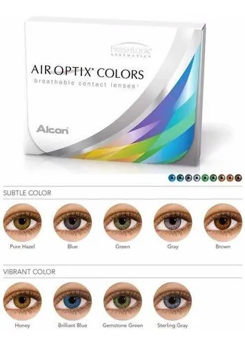 2 Caixas Lentes De Contato Colorida Air Optix Colors