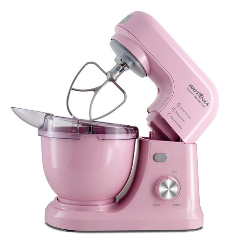 Batedeira Britânia Turbo Bbp700rs Rosa 700w 127v Rosa