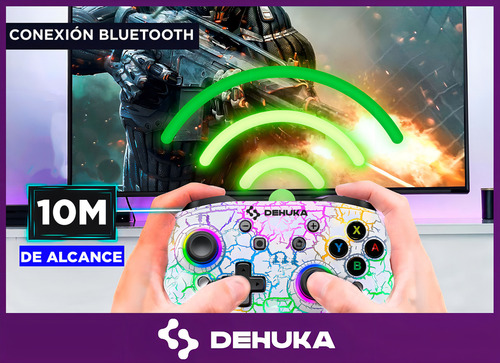 Joystick Para Pc Inalámbrico Led Con Carcasa Compatible Con Android Ios Nintendo Switch, Oled, Lite