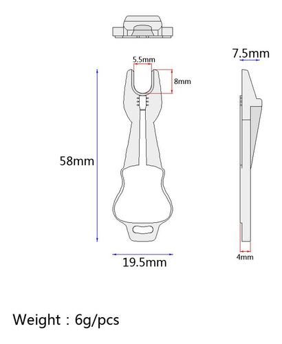 Ponte De Guitarra Acústica Extrator Extrator Ferramenta De
