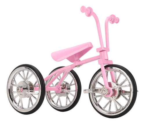 Aa Mini Triciclo Adorno De Juguete Con Aspecto Rosa, Diseño