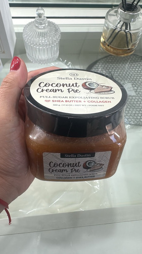 Full Sugar Exfoliating Scrub Stela Dustin Coconut Cream Pie Crema De Coco