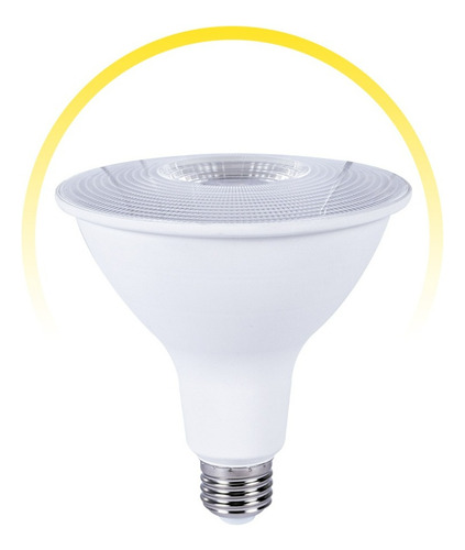 Lampara De Led Icon Par38 15w 3000k Base E26 Long Neck Color De La Luz Blanco Cálido