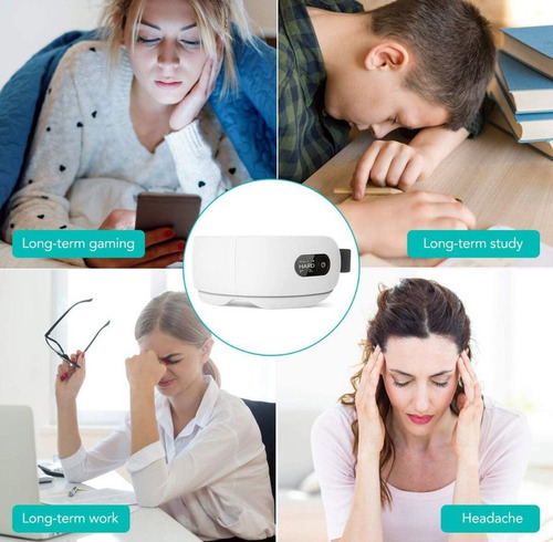 Masajeador De Ojos +calor Quita Ojeras,arrugas + Bluetooth