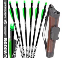Comprar Aljava Costa Ac-me + 06 Flechas Nature Carbono Arco E Flecha