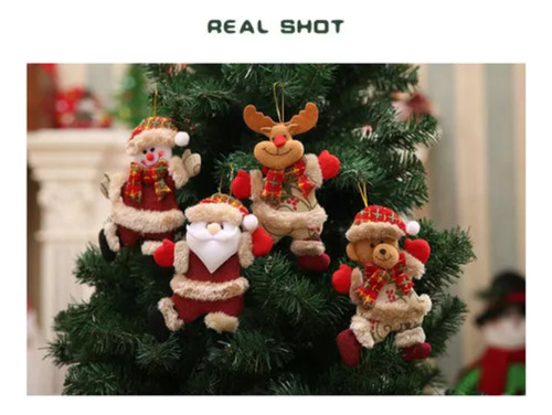 32pcs Peluche Para Colgar Navidad Y Arcos Árbol De Navidad