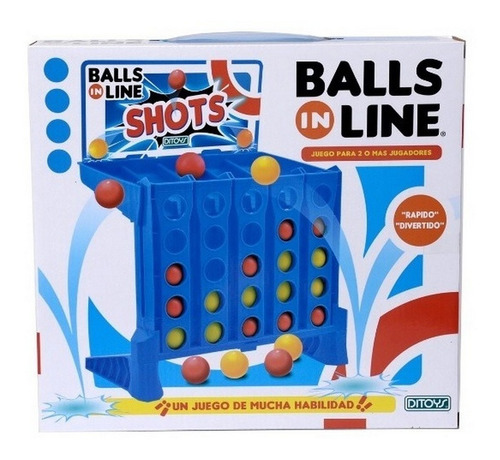 Juego De Mesa Ball In Line 4 En Linea Ditoys ELG 2416