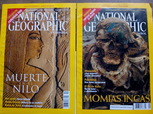 2 Revista National Geographic Del 2002 (usado)