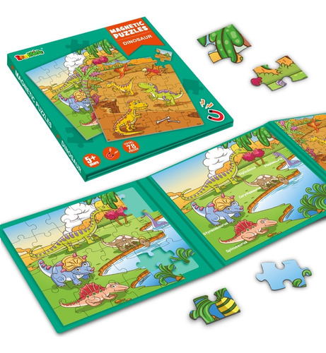 Magnético Rompecabezas Dinosaurios Juguete Puzzle Para Niños