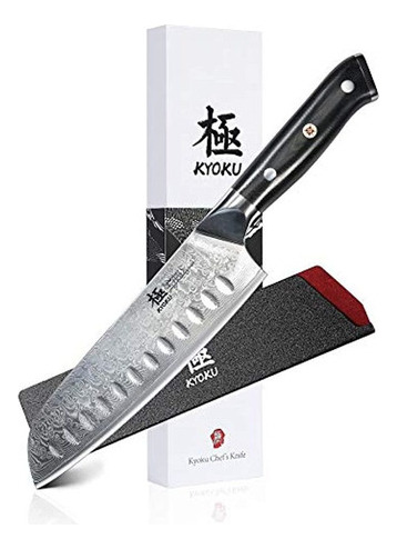 Kyoku Damasco Chef Cuchillo De 7.9 in Con Sábana Y Estuche