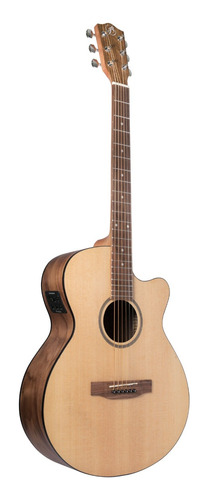Guitarra Electroacústica Bamboo Ga-40-spruce-q +funda Oferta